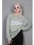 Mint Yeşili Baskılı Sweatshirt MG1901 2