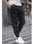 Siyah Relaxed Jogger Pantolon 6853 1