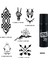 Fantastik Modeller Spray Tattoo Geçici Dövme Seti Dark Siyah Sprey 1