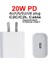 Ab Fişi 20W Hızlı Şarj Pd USB C Şarj Cihazı Apple iPhone 13 12 11 Pro Max Samsung Xiaomi Güç Adaptörü Abd Ab Au Ingiltere Tak Pd Tip C Por (Yurt Dışından) 3