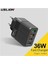 Ingiltere Siyah Uslıon 36W Evrensel 4 Bağlantı Noktalı USB Şarj Cihazı Qc3.0 PD20W 2 Bağlantı Noktalı USB3.1A Hızlı Şarj Prizi iPhone 13 11 Samsung S20 Xiaomi (Yurt Dışından) 2