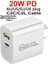 1m C2L PD20W Tip C Hızlı Şarj Adaptörü iPhone 11 12 Pro Max Qc 3.0 Abd Ab Au Ukplug Seyahat Duvar Şarj Cihazı Xiaomi Huawei Samsung Için (Yurt Dışından) 5