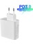 65W Ingiltere USB C Güç Adaptörü Pd/qc3.0 65W/60W/45W/30W/18W 15V Type-C Duvar Şarj Cihazı Dizüstü Bilgisayarlar/macbook/ipad/iphone/samsung (C-C Kablo 2m) (Yurt Dışından) 4