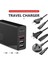 Siyah 2m 100W Kablo Voxlınk 100W USB C PD100W/87W/65W/45W/30W/18W Ab/abd/ingiltere Şarj Cihazı Tip C 4-Port Güç Adaptörü Macbook Pro 13/15/16 iPhone Xs Xr (Yurt Dışından) 4
