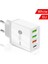 Abd Siyah Hızlı Şarj Cep Telefonu Şarj Cihazı PD36W + Qc3.0 2.4A Çift USB Çok Bağlantı Noktalı USB Seyahat Şarj Cihazı, Pd Şarj Kafası ile (Yurt Dışından) 2