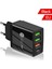 Abd Siyah Hızlı Şarj Cep Telefonu Şarj Cihazı PD36W + Qc3.0 2.4A Çift USB Çok Bağlantı Noktalı USB Seyahat Şarj Cihazı, Pd Şarj Kafası ile (Yurt Dışından) 3