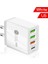 Abd Beyaz Hızlı Şarj Cep Telefonu Şarj Cihazı PD36W + Qc3.0 2.4A Çift USB Çok Bağlantı Noktalı USB Seyahat Şarj Cihazı, Pd Şarj Kafası ile (Yurt Dışından) 1