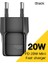 Tip 20W Siyah Ab Tak Essager USB Tip C Hızlı Şarj Cihazı 20W Qc Pd 3.0 Mini Taşınabilir USB C Şarj Cihazı IPhone 13 12 Pro IPad Xiaomi Cep Telefonu Adaptörü (Yurt Dışından) 1