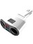 Beyaz USB Araç Şarj Cihazı 3.1A Araç Çakmak Soket Splitter Fiş LED Araç Şarj Adaptörü iPhone Xr Xs 11 Pro Samsung S10 S9 (Yurt Dışından) 1