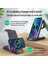 B20-W Apple 100W 3'ü 1 Arada Kablosuz Şarj Cihazı Standı Hızlı Şarj Istasyonu iPhone 11 12 13 14 Samsung S22 S21 Galaxy Apple Watch 8 7 6 (Yurt Dışından) 4