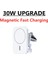 Md1 Siyah Kablolu Yenı 30 W Manyetik Araç Kablosuz Şarj Cihazı Macsafing iPhone 12 13 Pro Max Için Hava Firar Tutucu Mini Hızlı Araç Şarj Telefon Standı (Yurt Dışından) 5