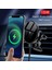 Siyah 15W Otomatik Sıkma Manyetik Kablosuz Araç Şarj Cihazı iPhone 13 12 Pro Max Mini Hava Firar Telefon Tutucu Braketi Hızlı Şarj (Yurt Dışından) 5