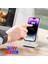 Gri 30W Kablosuz Şarj Standı iPhone 11 12 13 14 Pro Max Xs Xr x 8 Hızlı Şarj Standı Istasyonu Telefon Tutucu Alüminyum Alaşımlı (Yurt Dışından) 2
