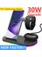 OJD76 Katlanabilir 30W 3 In 1 Kablosuz Şarj Standı Samsung S21 S22 Ultra S20 Galaxy Izle 5/4 Aktif 2/1 Buds2 Pro Hızlı Şarj Istasyonu Istasyonu (Yurt Dışından) 5