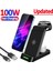 X20-B Apple 100W 3'ü 1 Arada Kablosuz Şarj Standı iPhone 14 13 12 Samsung S22 S21 S20 Ultra Galaxy Izle Tomurcukları Hızlı Şarj Istasyonu Istasyonu (Yurt Dışından) 4