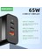 Kr Tak Siyah Rocoren 65W Gan USB Tip C Şarj Cihazı Hızlı Şarj Qc 4.0 Pd 3.0 Qc4.0 Usbc Hızlı Şarj USB Şarj Cihazı iPhone 14 13 Pro MacBook (Yurt Dışından) 4