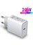 Au Fiş Tipi C Bağlantı Noktası Beyaz 20 W Pd USB C Şarj Cihazı iPhone x 7 8 9 13 Pro Max 12 Mini 11 Hızlı Şarj Cihazı Tip C Samsung Xiaomi 11 Hızlı Şarj Adaptörü (Yurt Dışından) 1