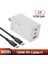 Abd Beyaz Kablo ile Toocki 65W Gan USB C Şarj Cihazı 67W Hızlı Şarj 4.0 3.0 Qc4.0 Qc Pd 3.0 Usb-C Tip C iPhone 14 13 Pro MacBook Için Hızlı USB Şarj Cihazı (Yurt Dışından) 1