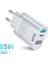 Ab Şarj Cihazı Beyaz 65W Gan USB Şarj Cihazı Hızlı Şarj Qc 3.0 4.0 Tip C Pd Hızlı USB Şarj Adaptörü iPhone 12 Pro Max Macbook Dizüstü Bilgisayar Gan Şarjı (Yurt Dışından) 1