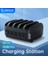 Au Fişi Siyah Kablo ile Orıco 5 Port USB Şarj Istasyonu Tutucu ile Dock 40W 5V2.4A USB Şarj Ücretsiz USB Kablosu iPhone Pc Tablet Için (Yurt Dışından) 2