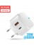 Beyaz Ab Iki Bağlantı Noktalı Pd 20W USB C Tipi Şarj Cihazı iPhone 13 12 11 Pro Qc3.0 Hızlı Şarj Usb-C Hızlı Şarj Seyahat Duvar Şarj Cihazı Güç Adaptörü Abd/ab (Yurt Dışından) 1