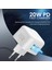 Beyaz Ab Iki Bağlantı Noktalı Pd 20W USB C Tipi Şarj Cihazı iPhone 13 12 11 Pro Qc3.0 Hızlı Şarj Usb-C Hızlı Şarj Seyahat Duvar Şarj Cihazı Güç Adaptörü Abd/ab (Yurt Dışından) 2