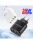 USB C Abd Beyaz 36W USB C Şarj Adaptörü Pd Hızlı Şarj Şarj Cihazı iPhone 14 13 Pro Samsung Xiaomi Telefon Şarj Cihazı Tip C USB Şarj Cihazı Qc 3.0 (Yurt Dışından) 2