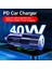 Çift Pd Beyaz 40W Araç Şarj Cihazı Hızlı Şarj 3.0 Çift Pd USB C Hızlı Şarj Cihazı Araç Telefonu Şarj Adaptörü iphone 13 12 11 Pro Max Samsung Xiaomi (Yurt Dışından) 5
