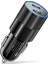 Siyah 40W 2 Port USB C Araç Şarj Cihazı Hızlı Şarj iPhone 14 13 12 11 Pro Promax x Xs Xsmax USB Tip C Araç Şarj Cihazı Telefon Adaptörü (Yurt Dışından) 1