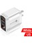 Beyaz Abd Gtwın Qc4.0 Qc3.0 20W USB C Telefon Şarj Cihazı LED Ekran Tip C Hızlı Şarj Taşınabilir Adaptör iPhone 13 12PRO iPad Huawei Xiaomi (Yurt Dışından) 1