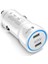 Beyaz 40W Çift Pd Araç Şarj Cihazı USB Tip C Hızlı Araç Telefonu Şarj Adaptörü iPhone 14 13 Xiaomi Huawei Samsung S21 S22 Hızlı Şarj (Yurt Dışından) 1