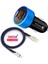 Kablo Şarj Cihazı Mavi Araba Hızlı Şarj Cihazı Çift USB Hızlı Şarj Qc 3.0 Telefon Şarj Adaptörü iPhone 12 11 Pro Max 6 7 8 Xiaomi Redmi Huawei Samsung (Yurt Dışından) 1