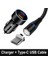 Bir Set Siyah Qc 3.0 Hızlı USB Araç Şarj Kablosu Samsung M52 M32 A13 A12 A32 A52 A72 5g Manyetik Tip-C USB Şarj Kablosu Telefon Adaptörü (Yurt Dışından) 1