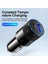 Siyah Tip C USB 2 Bağlantı Noktalı Araç Şarj Cihazı Telefon Şarj Cihazı 3A Hızlı Şarj 12V 15W Çakmak Adaptörü iPhone Samsung Için Güç Çıkışı (Yurt Dışından) 3