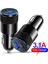 Siyah Tip C USB 2 Bağlantı Noktalı Araç Şarj Cihazı Telefon Şarj Cihazı 3A Hızlı Şarj 12V 15W Çakmak Adaptörü iPhone Samsung Için Güç Çıkışı (Yurt Dışından) 5
