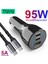 Pd 100W Kablo-2metre Tquq 95W 3 Portlu USB C Araç Şarj Cihazı, Süper Hızlı Şarj Pps Pd 65W/45W/30W/20W Qc4+ 18W Xiaomi Dizüstü Bilgisayar IPHONE12 Samsung Galaxy Için (Yurt Dışından) 4