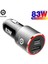 Siyah 83W Araç Şarjı USB C 83W Hızlı Araç Şarj Cihazı, Pps/pd 65W Macabook Qc3.0 Için Huawei Tip C Dizüstü Tablet iPhone 12/11 Por Max S21 Ultra Not 20 (Yurt Dışından) 1