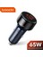 Mavi Toocki 65W Araç Şarj Cihazı Hızlı Şarj Qc4.0 Pd3.0 USB Tip C Araç Telefonu Şarj Cihazı iPhone 14 13 12 Samsung Xiaomi Huawei Dizüstü Bilgisayar (Yurt Dışından) 2