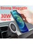 Beyaz (Md2) Hıçbır Kablo 30 W Manyetik Araç Kablosuz Şarj Cihazı Macsafe iPhone 12 13 Pro Max Mini Hızlı Şarj Istasyonu Hava Firar Araç Telefonu Tutucu Standı (Yurt Dışından) 4