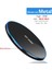 Metal Pad Siyah Metal Kablosuz Şarj Pad LED Solunum Işığı 10 W iPhone 13 12 11 Xr Xs 8 Samsung X21 Xiaomi Hızlı Kablosuz Şarj Istasyonu (Yurt Dışından) 1