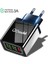 Ingiltere Tak Saf Siyah Qgeem 3 USB Şarj Cihazı Hızlı Şarj 3.0 Hızlı USB Duvar Şarj Cihazı Taşınabilir Mobil Şarj Cihazı Qc 3.0 Adaptörü Xiaomi iPhone x Için Ab Abd Tak (Yurt Dışından) 1