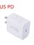 Abd 20W Pd Duvar Şarj Cihazı USB C Güç Adaptörü Tip C Ab Abd Ingıltere Au Tak USB Pd Bağlantı Noktası Apple iPhone 14 13 Pro Max 12 11 Pro Xr Xs Max (Yurt Dışından) 1