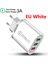 Ingiltere Tak Yuvarlak Beyaz Qgeem 3 USB Şarj Cihazı Hızlı Şarj 3.0 Hızlı USB Duvar Şarj Cihazı Taşınabilir Mobil Şarj Cihazı Qc 3.0 Adaptörü Xiaomi iPhone x Için Ab Abd Tak (Yurt Dışından) 1
