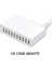 Ab 10 USB Beyaz 10 Bağlantı Noktalı Çoklu USB Şarj Istasyonu Hızlı Şarj 60W Hızlı Şarj Güç Adaptörü Ab iPhone Samsung Xiaomi Cep Telefonu Şarj Cihazı (Yurt Dışından) 1