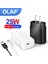 Ab Siyah Set Olaf 25W USB C Şarj Cihazı Hızlı Şarj Güç Adaptörü Tip C Chargeur USB Şarj Cihazı Samsung Galaxy S22 21 Not 20 A71 USB Kablosu (Yurt Dışından) 2