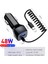 Siyah Ip USB Araç Telefonu Şarj Cihazı Samsung S10 S9 Artı Araç Şarj Cihazı Mikro USB C Tipi Kablo Xiaomi Huawei Sony Için Hızlı Hızlı Şarj (Yurt Dışından) 2