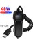 Siyah Ip USB Araç Telefonu Şarj Cihazı Samsung S10 S9 Artı Araç Şarj Cihazı Mikro USB C Tipi Kablo Xiaomi Huawei Sony Için Hızlı Hızlı Şarj (Yurt Dışından) 3