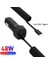 Siyah Ip USB Araç Telefonu Şarj Cihazı Samsung S10 S9 Artı Araç Şarj Cihazı Mikro USB C Tipi Kablo Xiaomi Huawei Sony Için Hızlı Hızlı Şarj (Yurt Dışından) 4