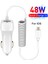 Siyah Ip USB Araç Telefonu Şarj Cihazı Samsung S10 S9 Artı Araç Şarj Cihazı Mikro USB C Tipi Kablo Xiaomi Huawei Sony Için Hızlı Hızlı Şarj (Yurt Dışından) 5