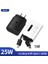Siyah Abd Seti Orijinal 25W Süper Hızlı Duvar Şarj Cihazı Samsung USB Tip C Pd Güç Adaptörü Galaxy S22 Ultra S21 S21 + S20 Fe 5g A52 Tab S8 S7 (Yurt Dışından) 1